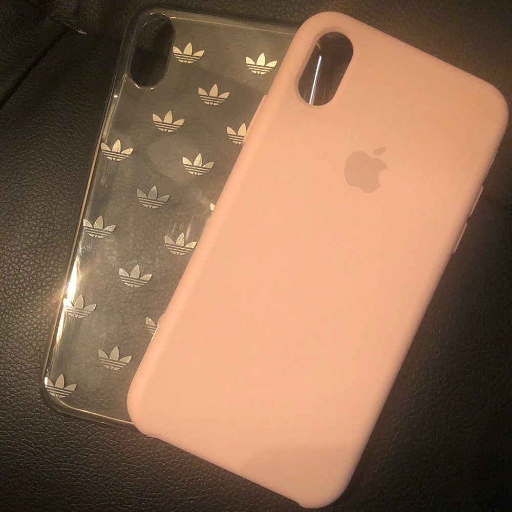 Adidas/Apple silicone iPhone 10 cases.
